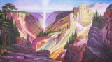 Yellowstone Paintings - Grand Canyon of Yellowstone D by Thomas Moran
